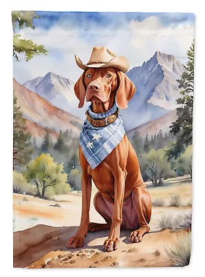 Vizsla Western Cowboy Welcome Flag Garden Size DAC5990GF • $16.99