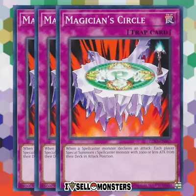 Yugioh! X3 Magician’s Circle LDS3-EN097 Common 1st Ed 3x Yu-gi-oh! FAST SHIP • $1.59