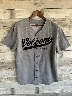 Volcom Stone Button Up Coastin Jersey Shirt Men's Size Large Baseball Sellout • $19.03