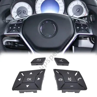 Black Steering Wheel Switch Button For Mercedes W204 W212 C200 E260 GLK260 A • $29.99