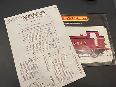 Vintage Hornby Model Railway Catalogue & Price List 1978 24th Edition OO Gauge • £4