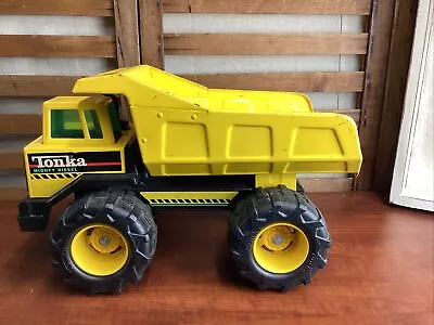 Vintage Tonka Mighty Diesel Metal Turbo Dump Truck 10 1/2” Tall - 17” Long • $45