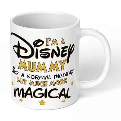 DISNEY MUMMY MUG Christmas Birthday Fathers Mothers Day Valentines Gift Mum Cup • £8.29