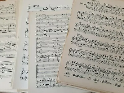 150g Vintage Sheet Music Paper WITH PENCIL MARKS ON Decoupage SHABBYCHIC A4 Ish • £6.95