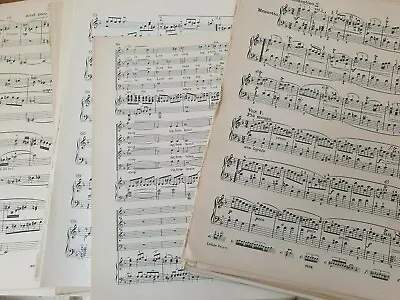 200g Vintage Sheet Music Paper WITH PENCIL MARKS ON Decoupage SHABBYCHIC A4 Ish • £8.95