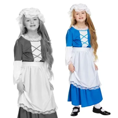 £10.95 • Buy Childrens Tudor Girl Book Day Fancy Dress Costume Age 7-9 Years U20 085