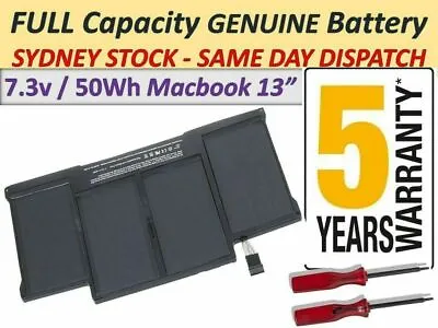 Battery For Macbook Air 13  A1369 2011 A1466 2012 2013-2017 A1405 A1496 AUSSIE • $51.68