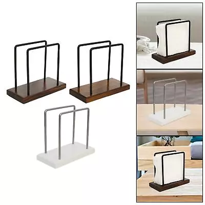 Vertical Napkin Holder Metal Creative Tissue Dispenser Napkin Storage For Dining • £9.67