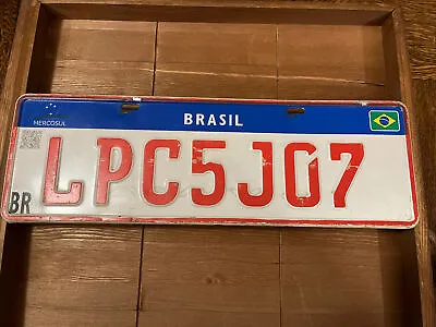 Rio De Janeiro Brazil License Plate Brazilian 🇧🇷 MERCOSUL Commercial Tag • $85.95