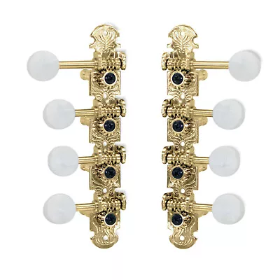 Tuning Machines Mandolin Staggered F Type 15:1 Ratio Gold Ivoroid 080581GDPR • $35.69