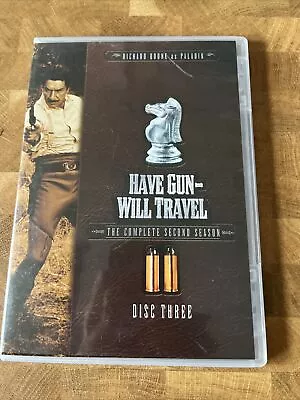 $5.25 • Buy Have Gun- Will Travel: Season 2, Disc 3 Replacement Disc Only