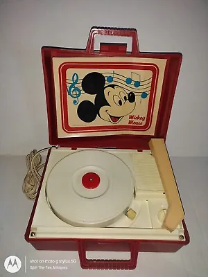 Mickey Mouse Portable Vintage Record Player • $110