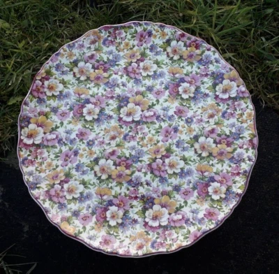£29.99 • Buy James Kent Chintz Pedestal Cake Stand Plate Du Barry 27cm 