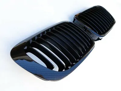 $48.60 • Buy Radiator Grille Grill Carbon Look For BMW E46 3 Series Coupe Convertible Pre-Facelift -01