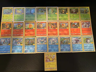 2021 McDonald’s Pokemon 25th Anniversary Cards Complete Holo Set • $99.99