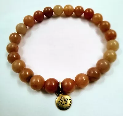 Marie Chavez Honey Jade Beaded Bracelet Signed • $19.99