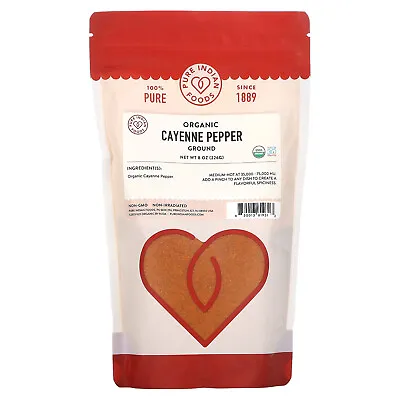 Organic Ground Cayenne Pepper 8 Oz (226 G) • $17