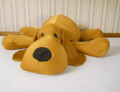 Moshi Microbead Plush Brown Puppy Dog 16  Long Nylon Pillow Decor • $59.49