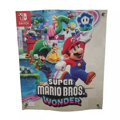 Super Mario Bros. Wonder GameStop Promo Rare Poster (28 In X 24 In) • $41.94