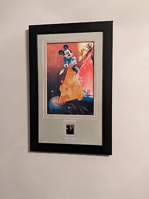 Walt Disney 100th Year Birthday Framed Print Pin Set LE #1200/5000 Mickey Mouse • $99.95