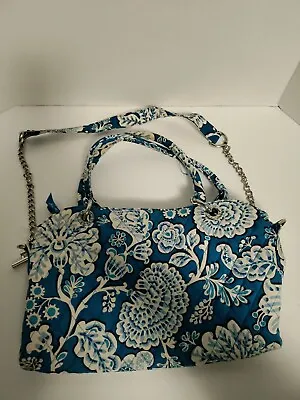 Vera Bradley Blue Lagoon Floral Tote Bag With Shoulder Strap • $12.99