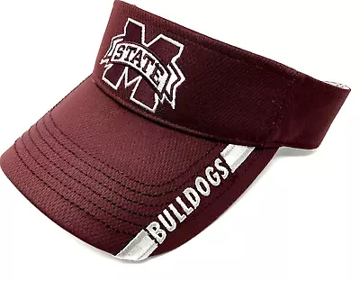 Mississippi State Bulldogs Visor Maroon Hat Mvp Authentic Ncaa Football Team New • $21.99