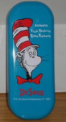 DR SEUSS CAT IN THE HAT Pocket Watch In Tin ONE FISH TWO FISH New Unused 1997 • $18.75