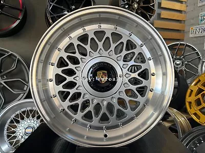 $1535.24 • Buy New 17 Inch 5x120 8J Porsche Mag Style Stance Deep Dish Wheels For VW BMW AUDI
