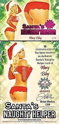 2019 Bench Warmer Holiday Archive Santa's Naughty Helper Mary Riley Pink #1/4 • $3