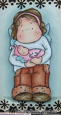 Magnolia Rubber Stamps Tilda With Baby Tingla - B7 NEW • $4