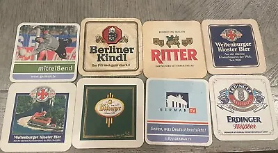Vintage Lot Of 100 German Beer  Bar Coasters Mixed Brands Cardboard • $9.99