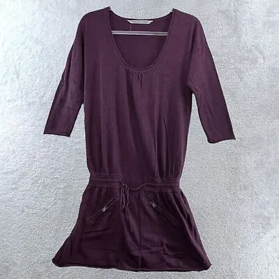 $14 • Buy ATHLETA Sweater Dress Womens Small Avila Mini Athleisure Zip Pocket (flawed)