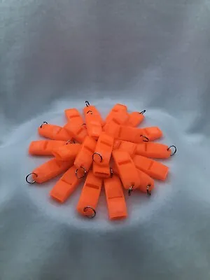 36 Pack 135 DB EMERGENCY Whistles! LOUD!! High Visibility Safety Orange Survival • $22.99