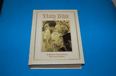 The Holy Bible Old And New Testaments Norman Rockwell Illustrated Edition • $26.99