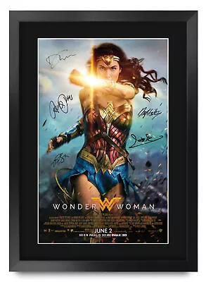 Wonder Woman 2017 Gal Gadot Gift Printed Poster Framed Picture For Movie Fans • £29.99