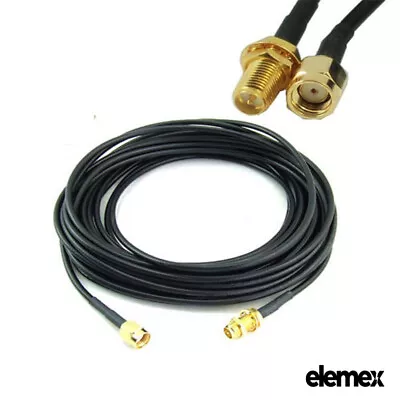 WIFI Coaxial Antenna RP-SMA Extension RG-174 Cable For Wi-Fi Router WiFi Modem • $8.95