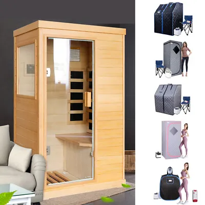 Far Infrared Sauna Room Personal Steam Sauna Heated Tent Home Spa Detox Therapy • $142.98