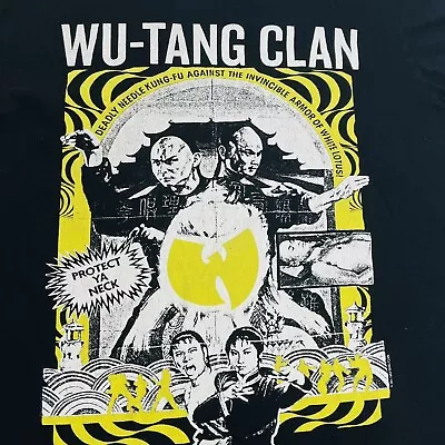 Wu-Tang Clan T-Shirt Protect Ya Neck Kung-Fu RZA Method Man Black Medium • $18.99