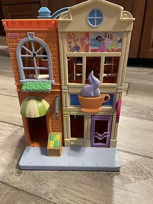 Fisher Price Loving Family Sweet Streets Country Pizza Coffee Shop Dollhouse ‘05 • $24.99