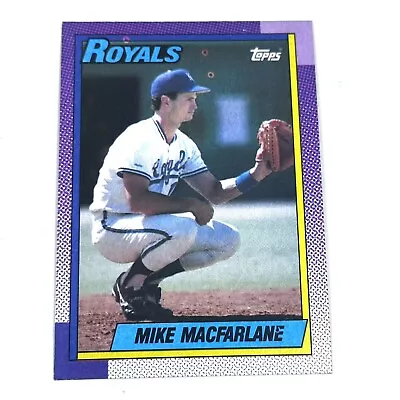 1990 Topps #202 Mike Macfarlane Kansas City Royals MLB Baseball Card • $0.99