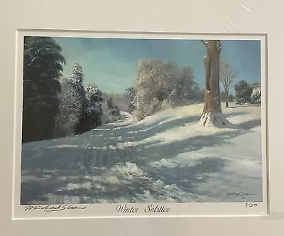 Michael Sloan Winter Solstice Signed Print • $300