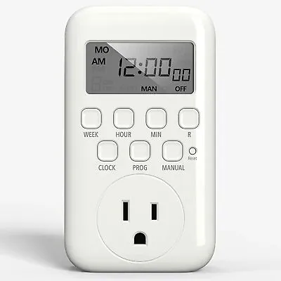 BN-LINK Digital Timer Outlet 7 Day Heavy Duty Programmable Timer • $13.99