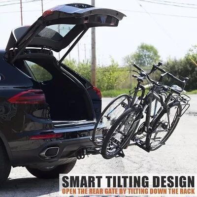 BV 2-Bike Rack Hitch Mount Carrier For Car SUV Tray Style Smart Tilting Design • $109.99