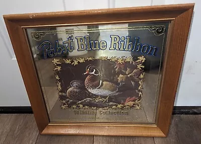 1990 Pabst Blue Ribbon PBR Wood Ducks Mirror Wildlife Collection Limited Edition • $59.99