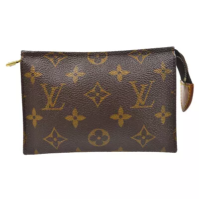 £142.76 • Buy Louis Vuitton Poche Toilette 15 Cosmetic Pouch Bag Monogram M47546 Mb0058 51194