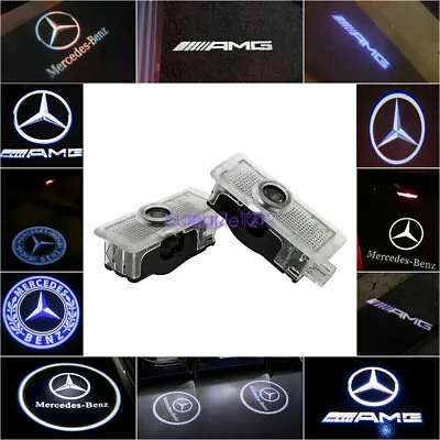 2Pcs For Mercedes-Benz CLS CLA C207 LED Door Courtesy Shadow Projector Light Kit • £7.02