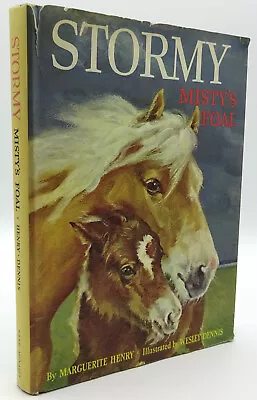 SIGNED Marguerite Henry Stormy: Misty's Foal 1st Edition HB/DJ 1963 1st Print A • $89.95