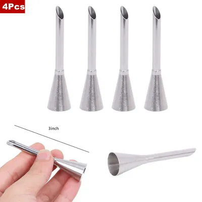 4Pcs Icing Piping Nozzles Tips Cake Sugarcraft Pastry Decor Baking Tools Kits • £26.28