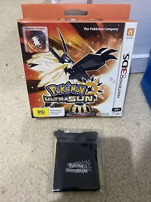 Pokemon Ultra Sun Fan Edition Nintendo 3DS Complete Plus Preorder Bonus Pin • $150