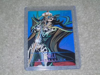 2022 UD Marvel Fleer Ultra Avengers Hela Sapphire Medallion 7/25 #M-16 RARE • $70